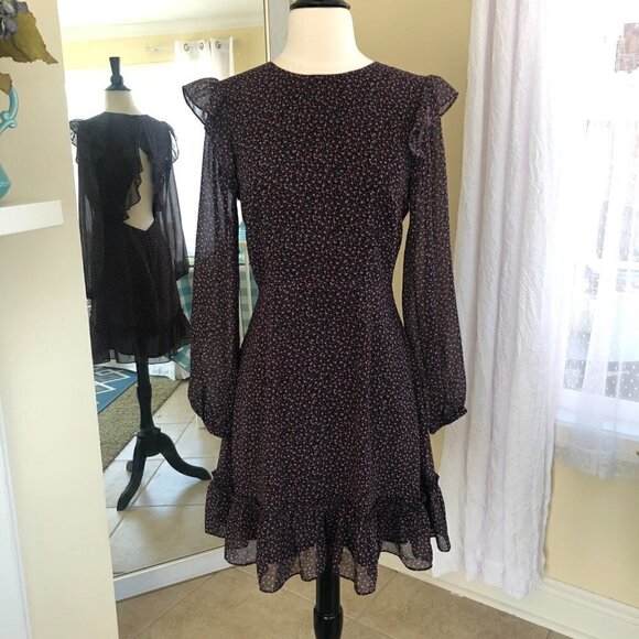 NWT Rebecca Minkoff Cosette Floral Cutout Mini Dress Size 4 MSRP $198 - Picture 5 of 15